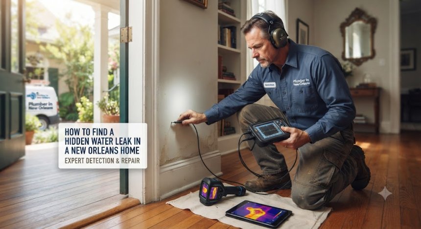 How to Find a Hidden Water Leak in New Orleans