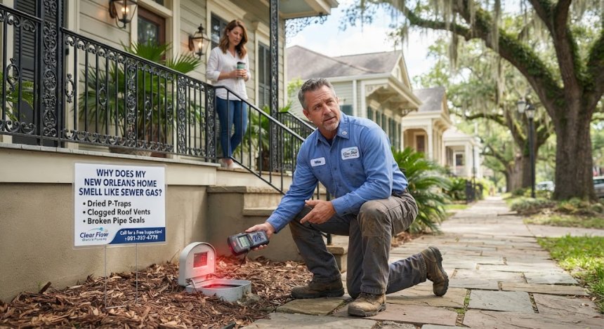 Why Does My New Orleans Home Smell Like Sewer Gas?