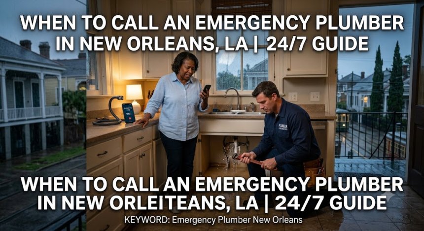 When to Call an Emergency Plumber in New Orleans, LA | 24/7 Guide