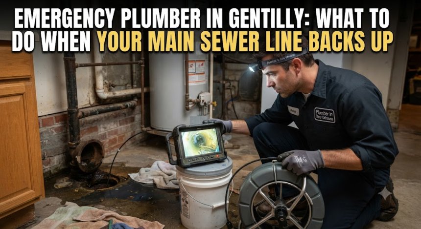 Emergency Plumber in Gentilly: Main Sewer Line Backup