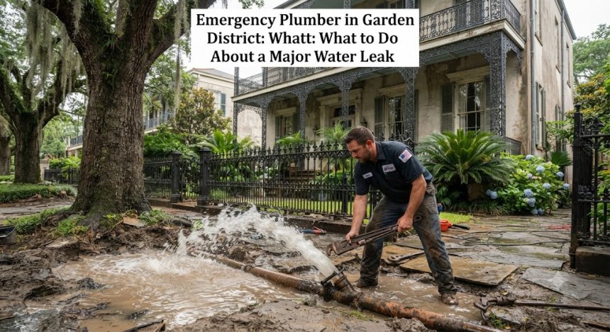 Emergency Plumber in Garden District: Fix Major Leaks Fast