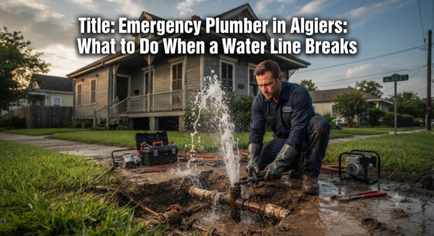Emergency Plumber in Algiers: Water Line Breaks Guide