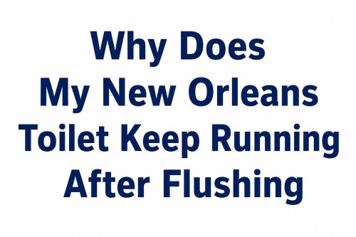 Why Does My New Orleans Toilet Keep Running After Flushing